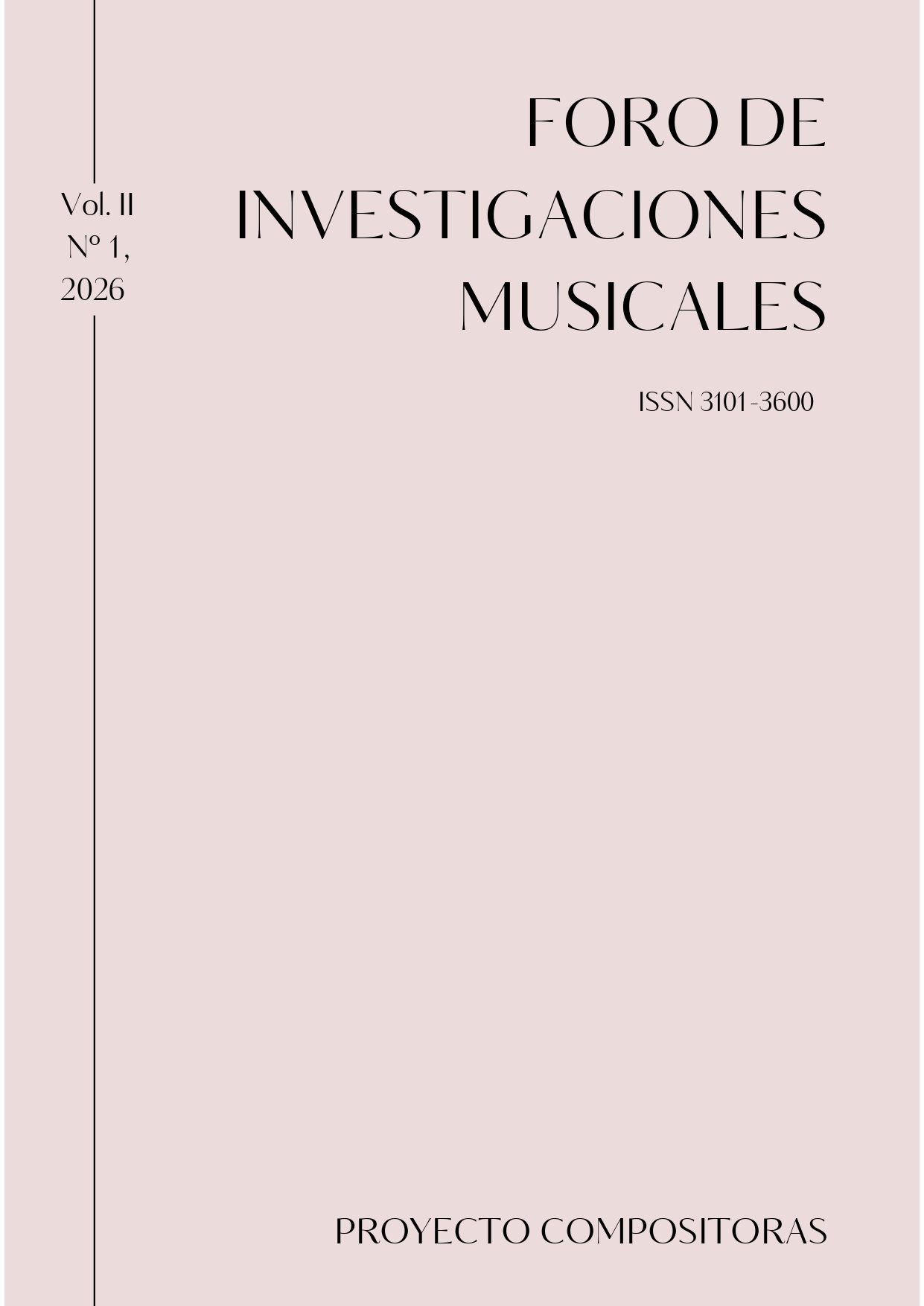 Foro de Investigaciones Musicales